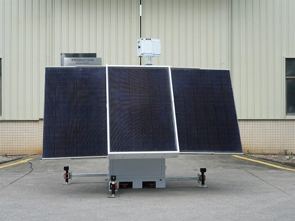 HiCUBE Solar-Powered CCTV Tower Off-Grid Security For Europe & Australia factory