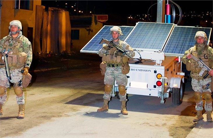 mobile surveillance towers for board guards